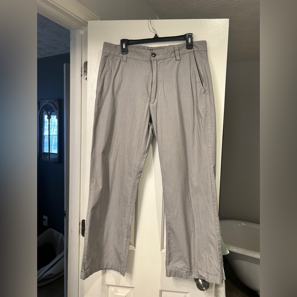 Men's Banana Republic Gray Striped Slacks